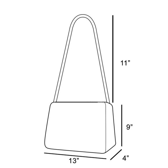 Faux Suede Studded Trim Hobo Bag - Picture 4 of 4